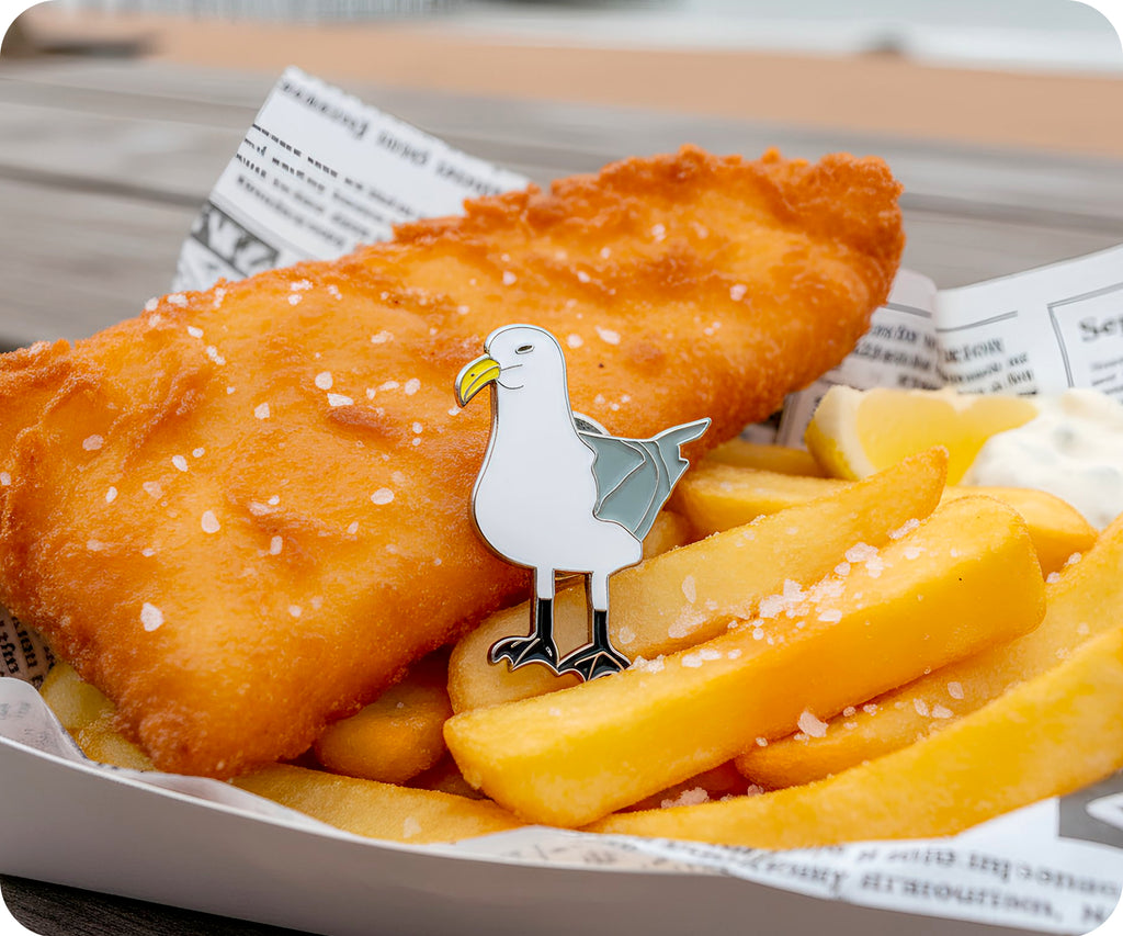 Seagull Bird Pin Badge