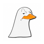 Grumpy Seagull Duck Enamel Lapel Pin Badge