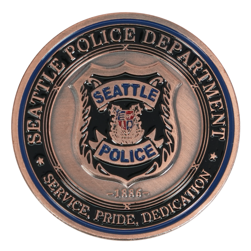 Saint Michael & Seattle Police Department Commemorative Coin