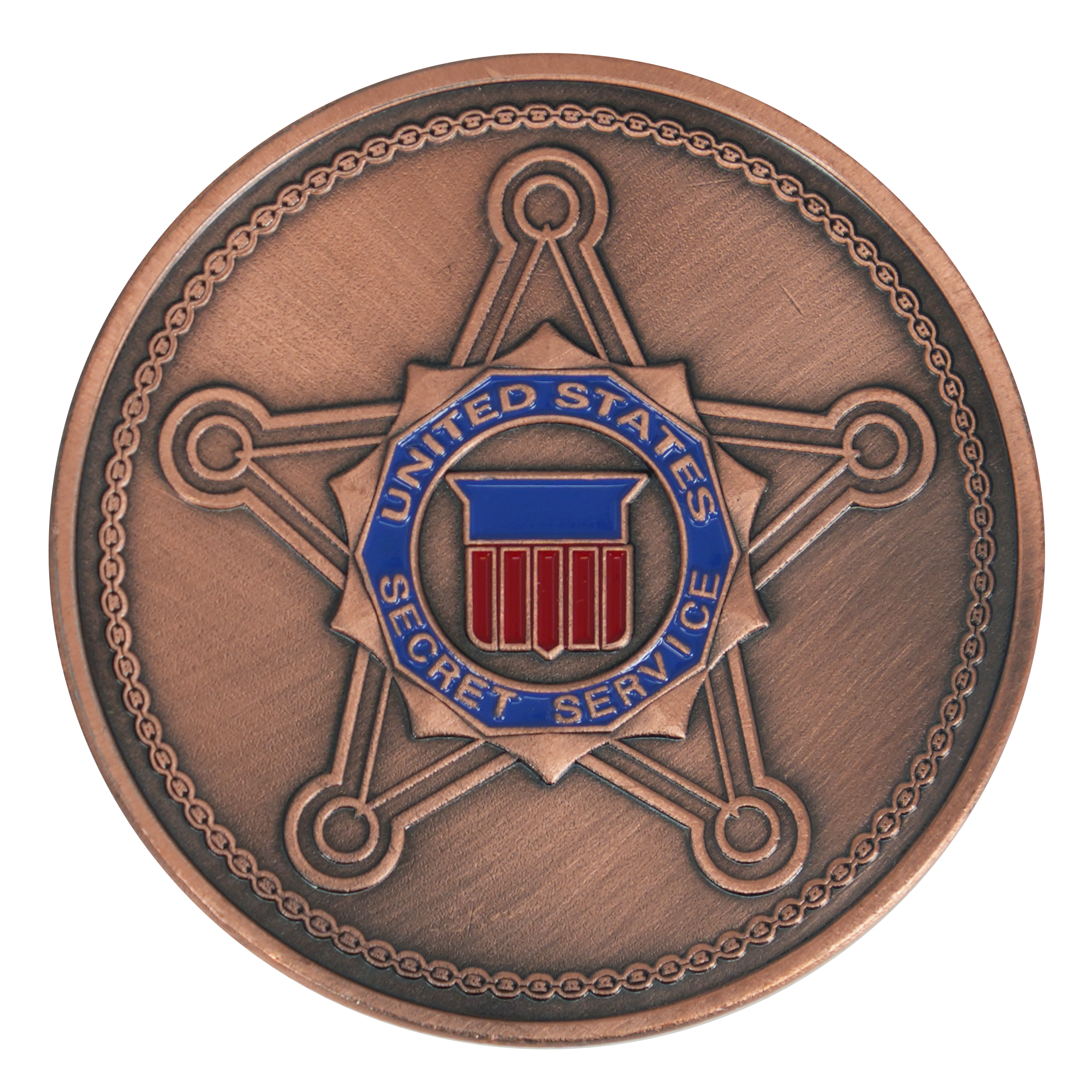 Saint Michael & U.S. Secret Service Commemorative Coin – Bronze Edition