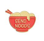Send Nudes Noods Noodles Pin Badge