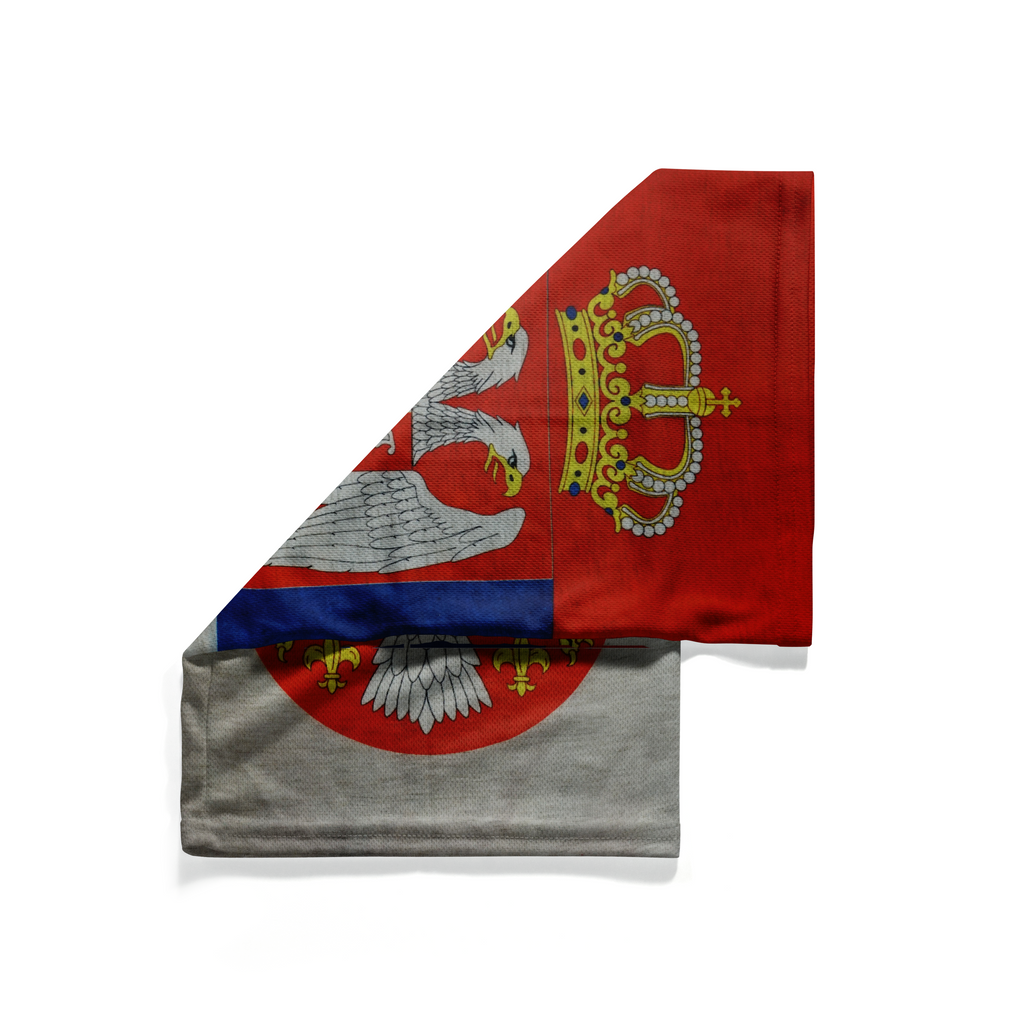 Braga de cuello con la bandera de Serbia – Cubrecaras transpirable tipo braga de cuello