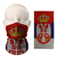 Braga de cuello con la bandera de Serbia – Cubrecaras transpirable tipo braga de cuello
