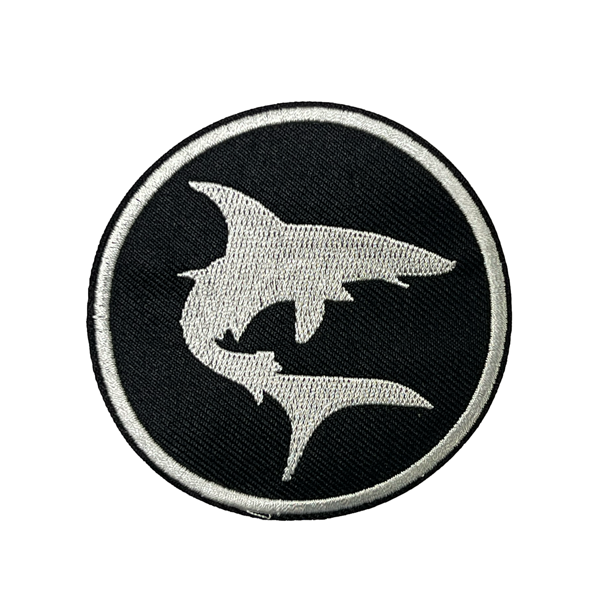 Shark Silhouette Embroidery Patch (7.5cm) Main image