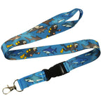 Sharks & SCUBA Diver Ocean Animal Lanyard