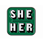 She Her Pronoun Enamel Pin Badge