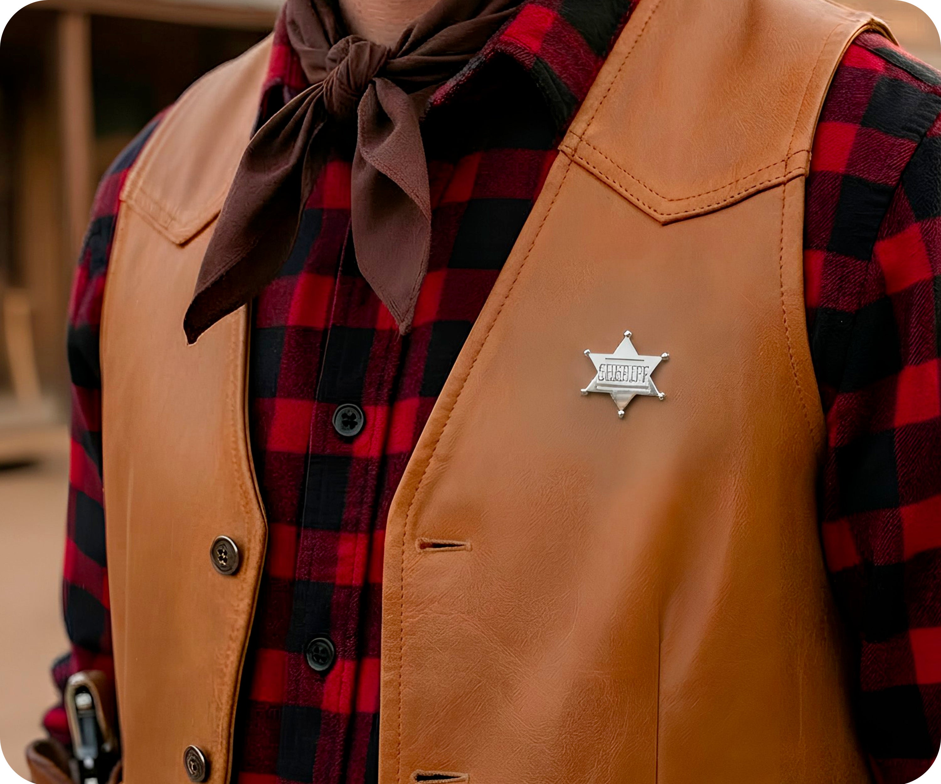 Silver Sheriff Pin Badge