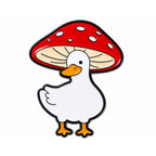 Mushroom Goose Enamel Pin Badge