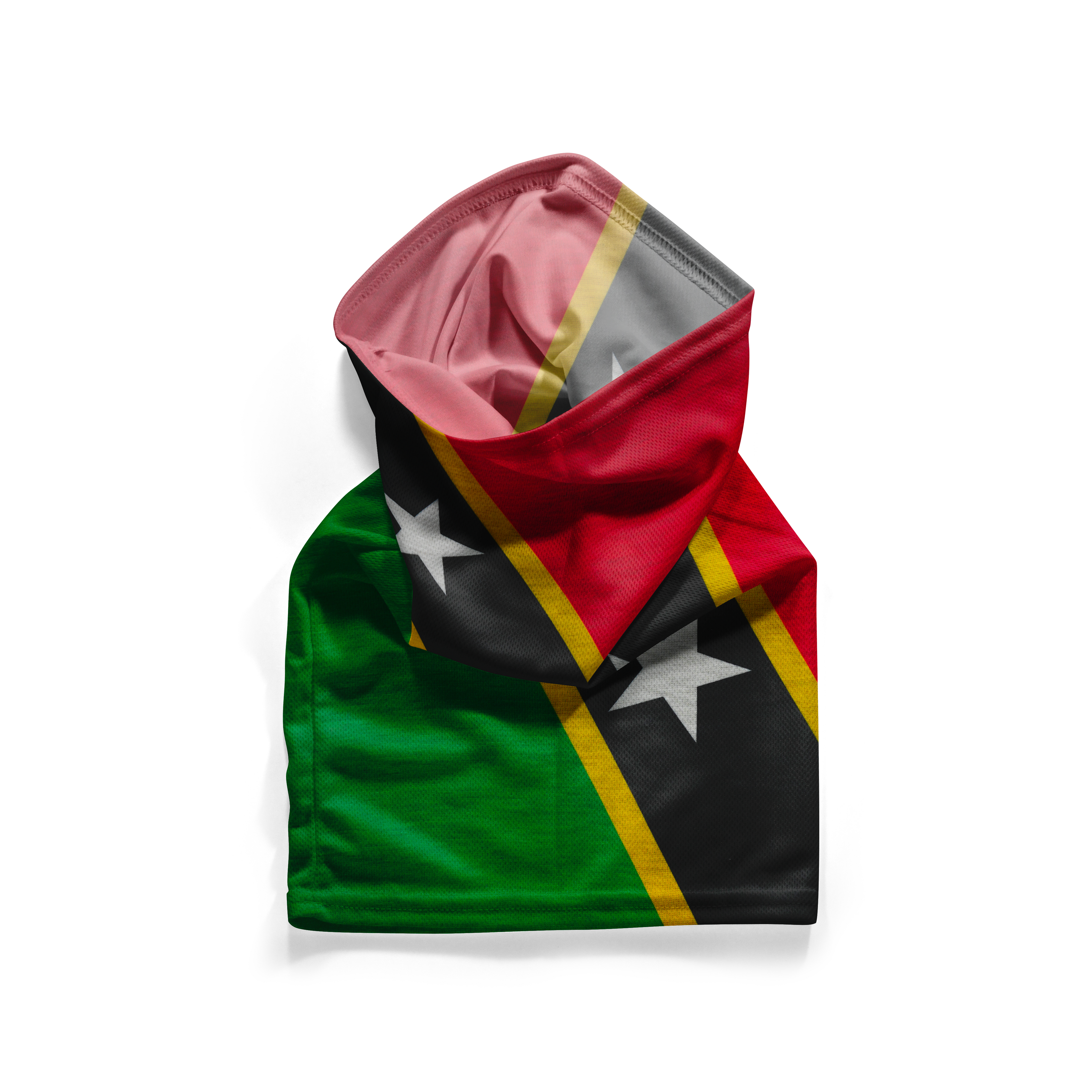 Bandana de la bandera de San Cristóbal y Nieves – Máscara transpirable, protector de cuello, cubierta facial