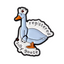 Registered Silly Goose Nurse Enamel Lapel Pin Badge