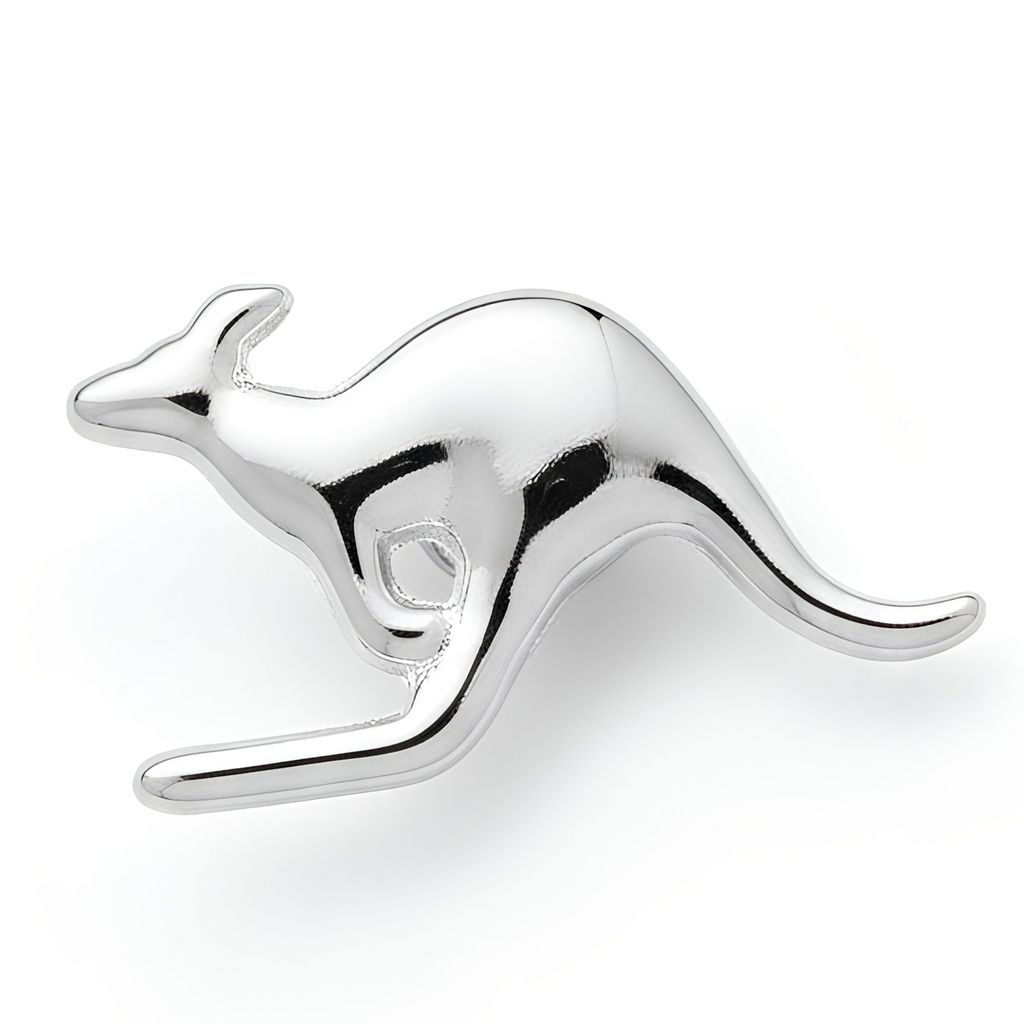 Kangaroo Silver Pin Badge