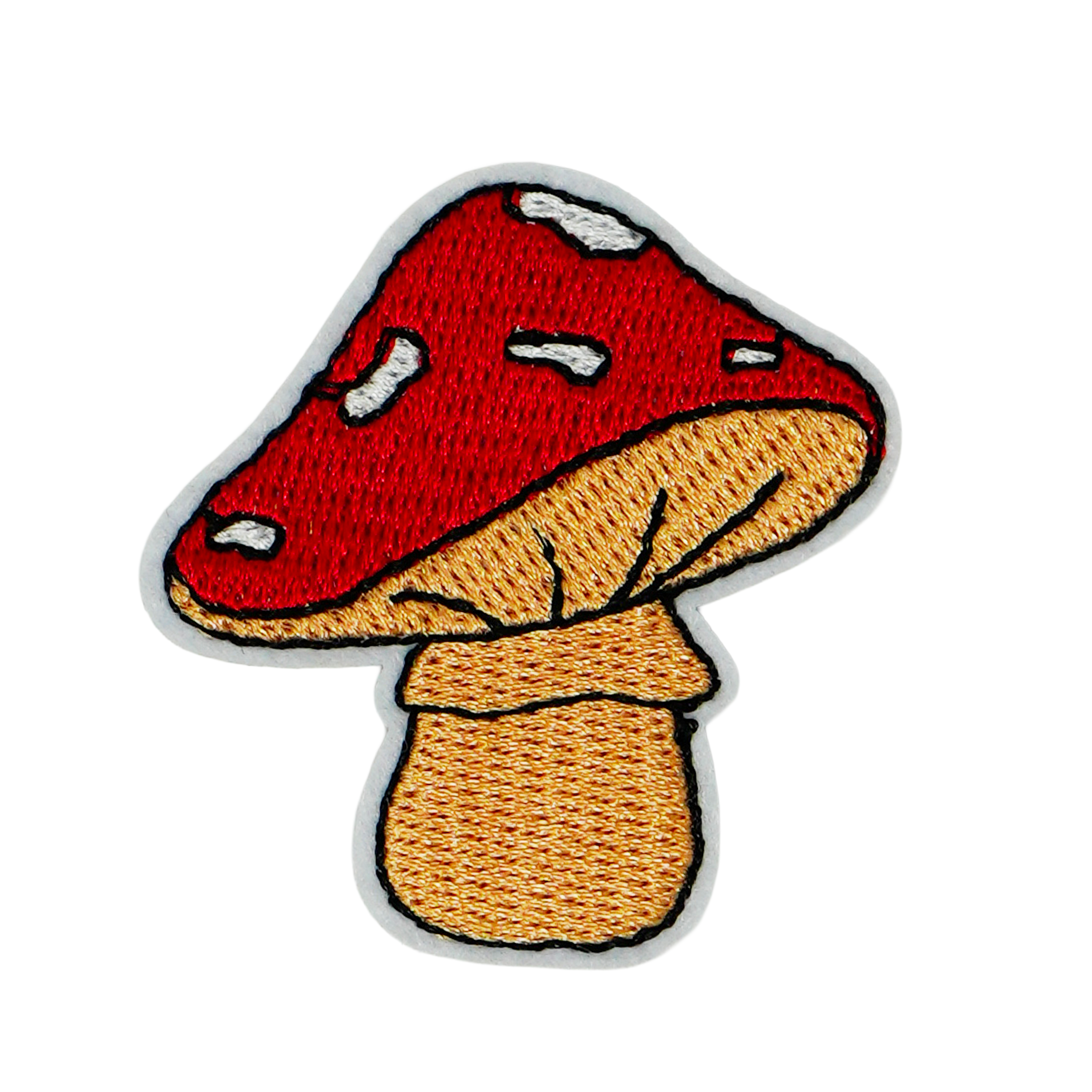 Red Mushroom Toadstools Shroom Iron On Patch (4 x 5cm) Main image