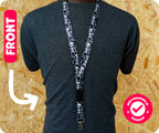 Skeleton & Ghosts Halloween Spooky Lanyard