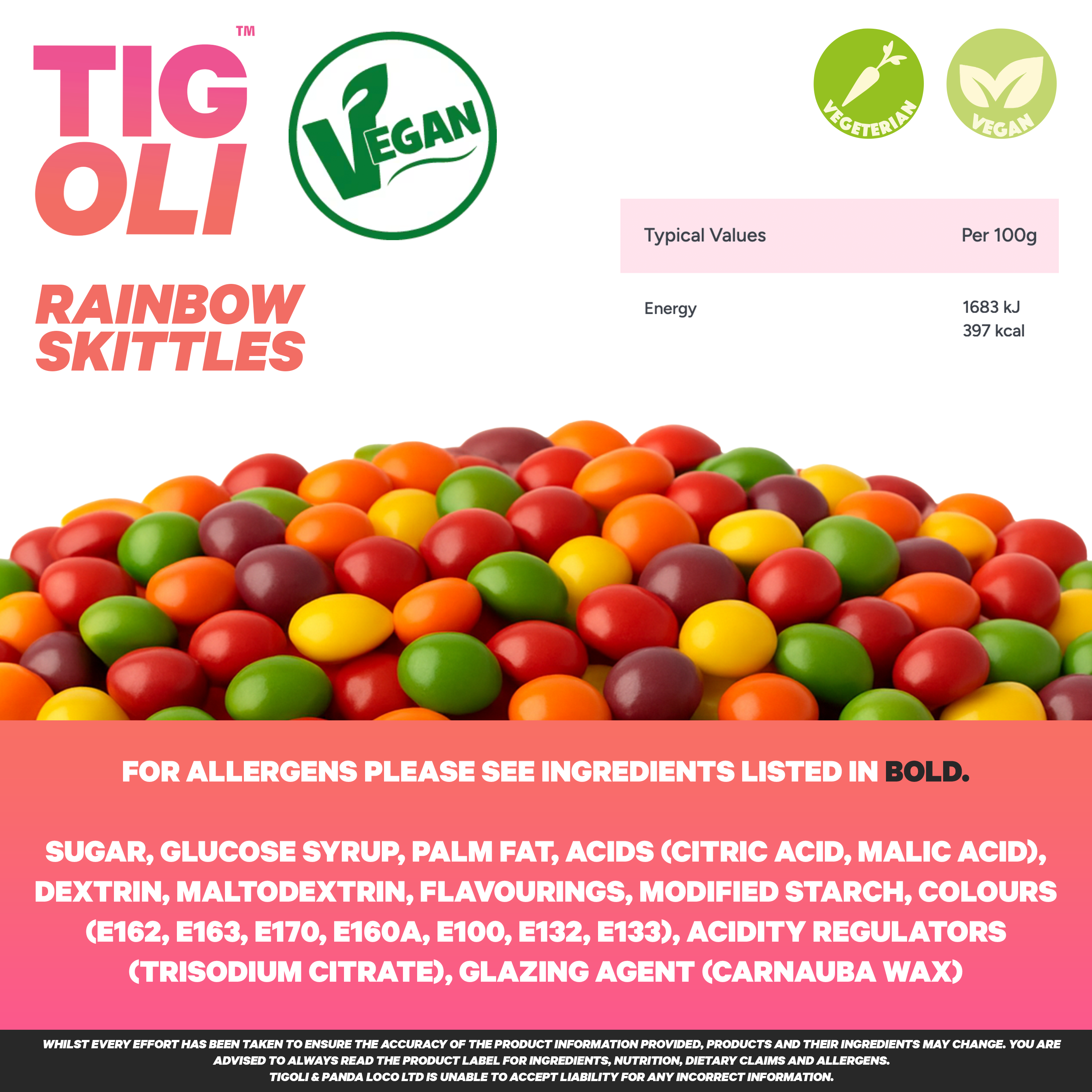 Caramelos de broma con receta médica anti-coños, 36 g | Veganos y vegetarianos