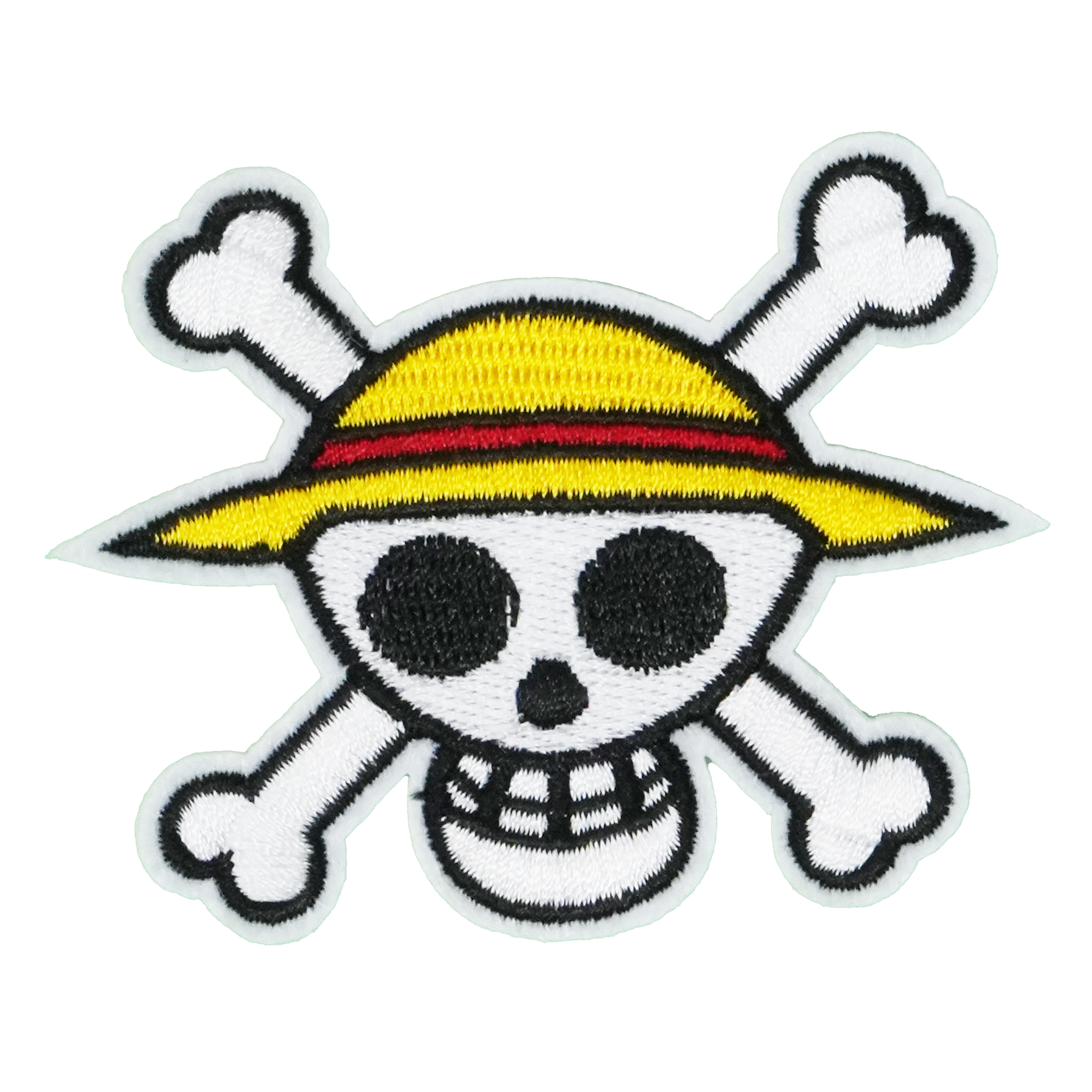 Parche termoadhesivo de calavera pirata y tibias cruzadas (7x 7cm) Imagen principal del producto