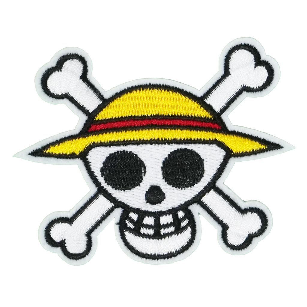 Parche termoadhesivo de calavera pirata y tibias cruzadas (7x 7cm)