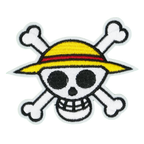 Parche termoadhesivo de calavera pirata y tibias cruzadas (7x 7cm)