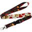 Skulls & Roses Pattern Lanyard