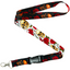 Skulls & Roses Pattern Lanyard