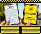 20 X Official Looking Novelty Joke Prank Funny Parking Tickets