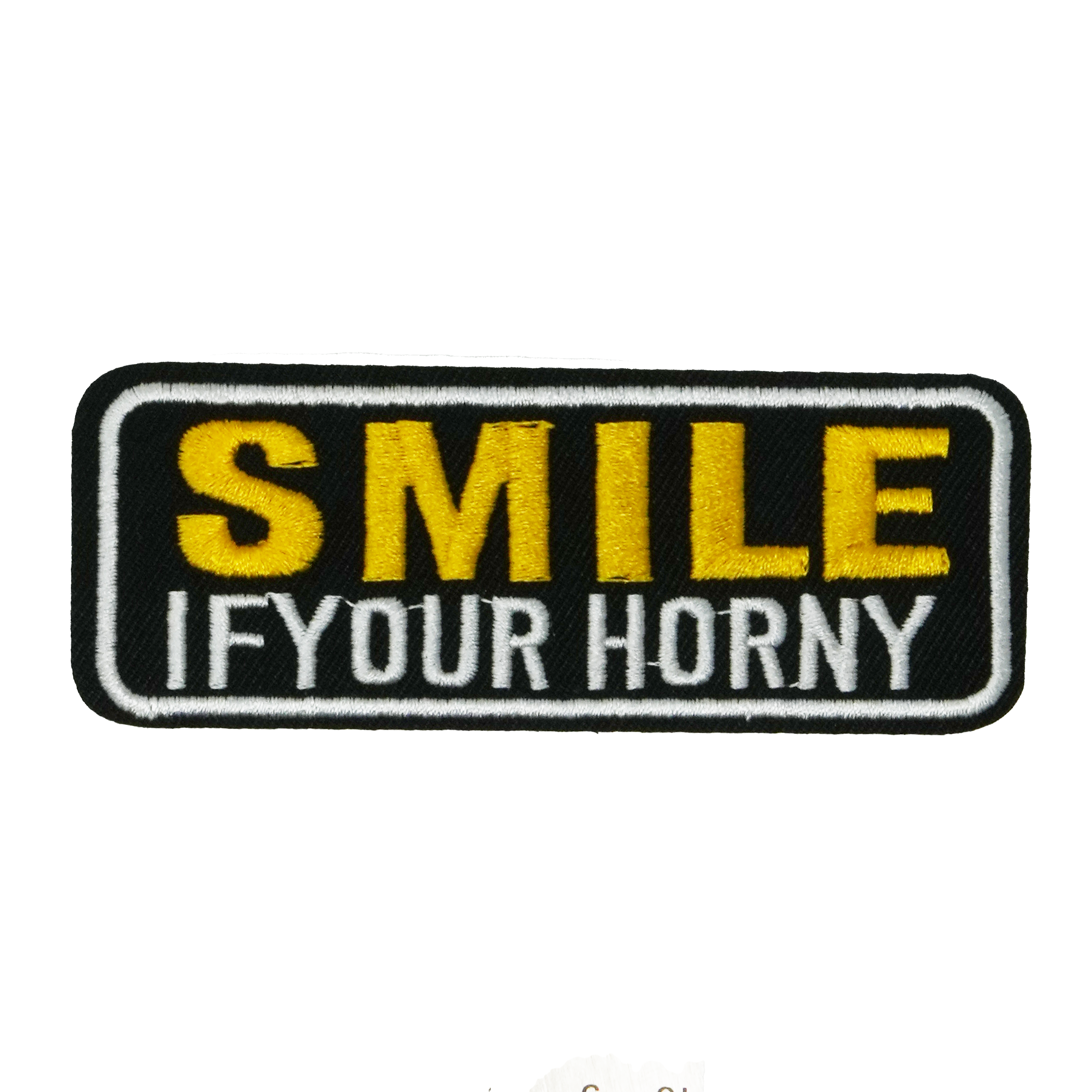 Smile If Your Horny Patch Iron On (8 x 10cm) Main image
