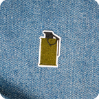 M18 Smoke Grenade Military Army Iron On Patch (2 x 4cm)
