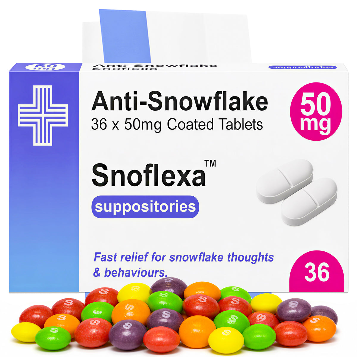 Anti-Snowflake Prescription Joke Sweets, 36g | Vegan & Vegetarian