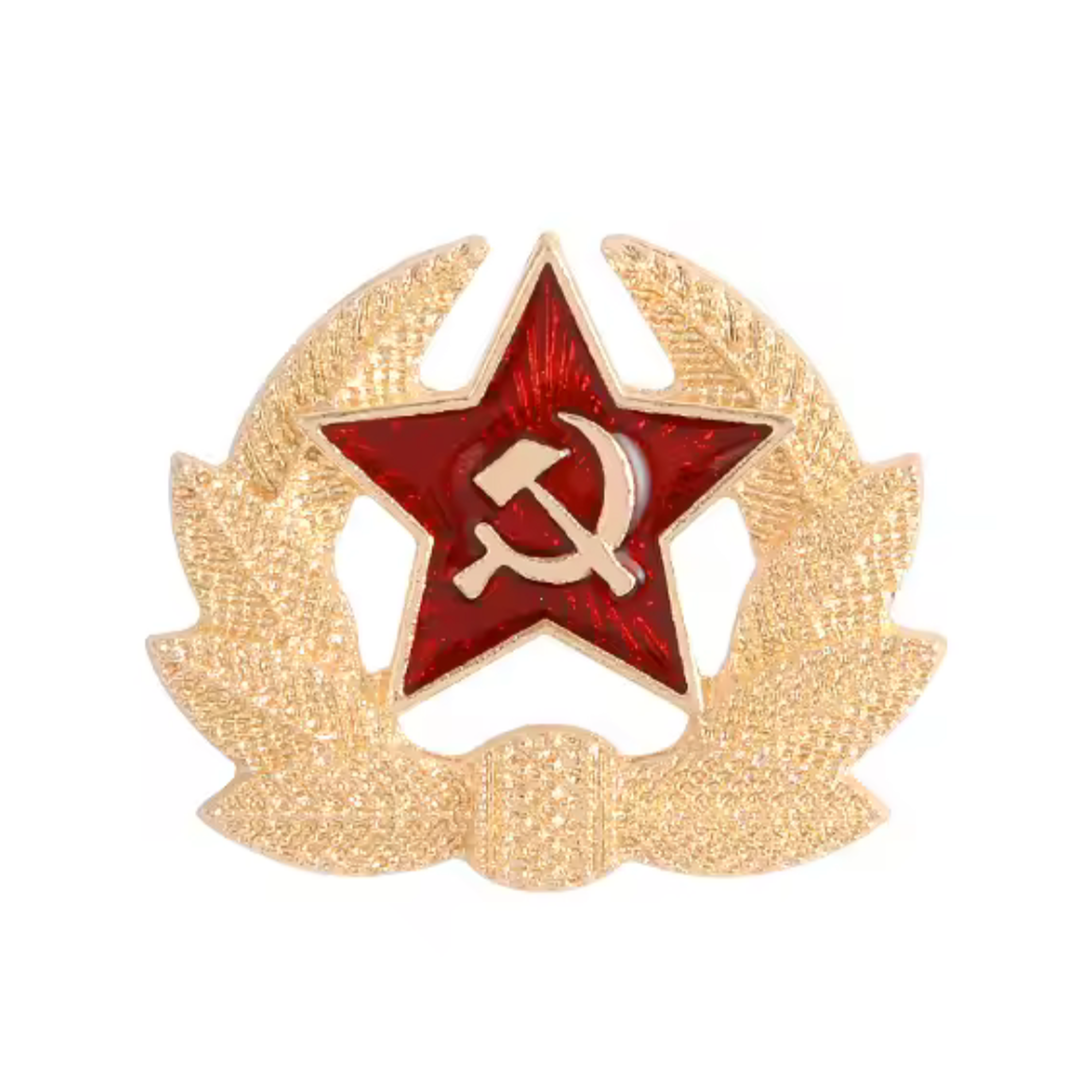 Soviet Star Wreath Pin Badge Main image