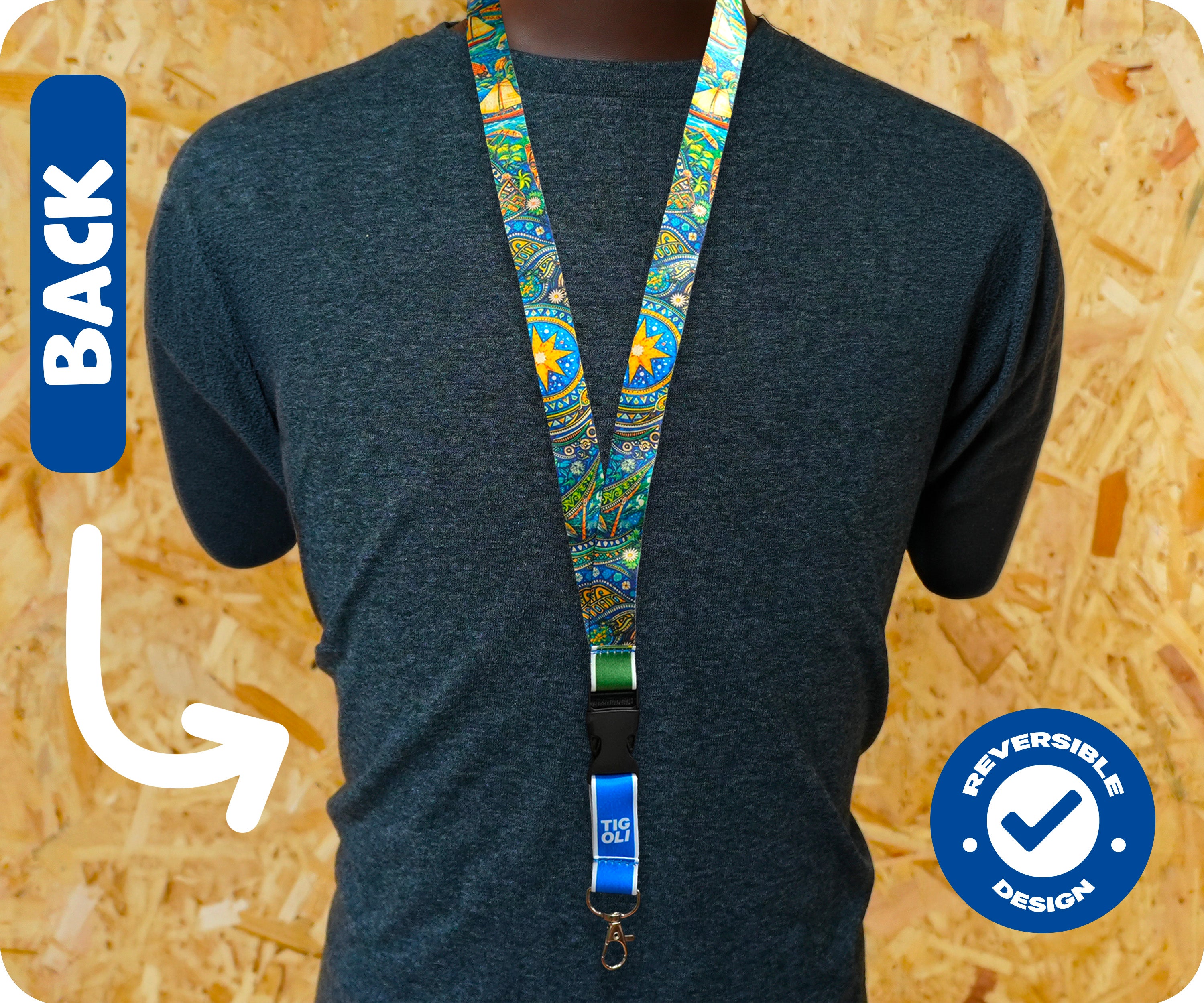 Solomon Islands Flag Lanyard