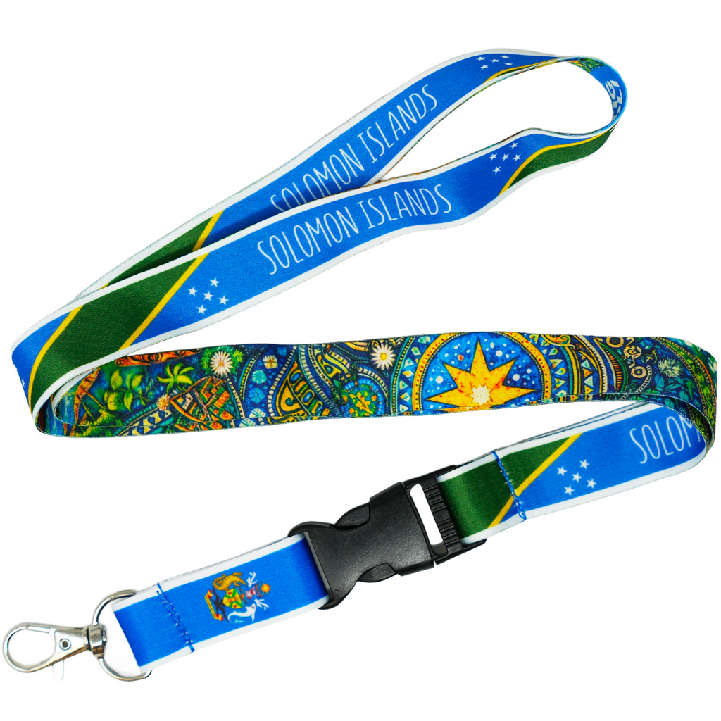 Solomon Islands Flag Lanyard