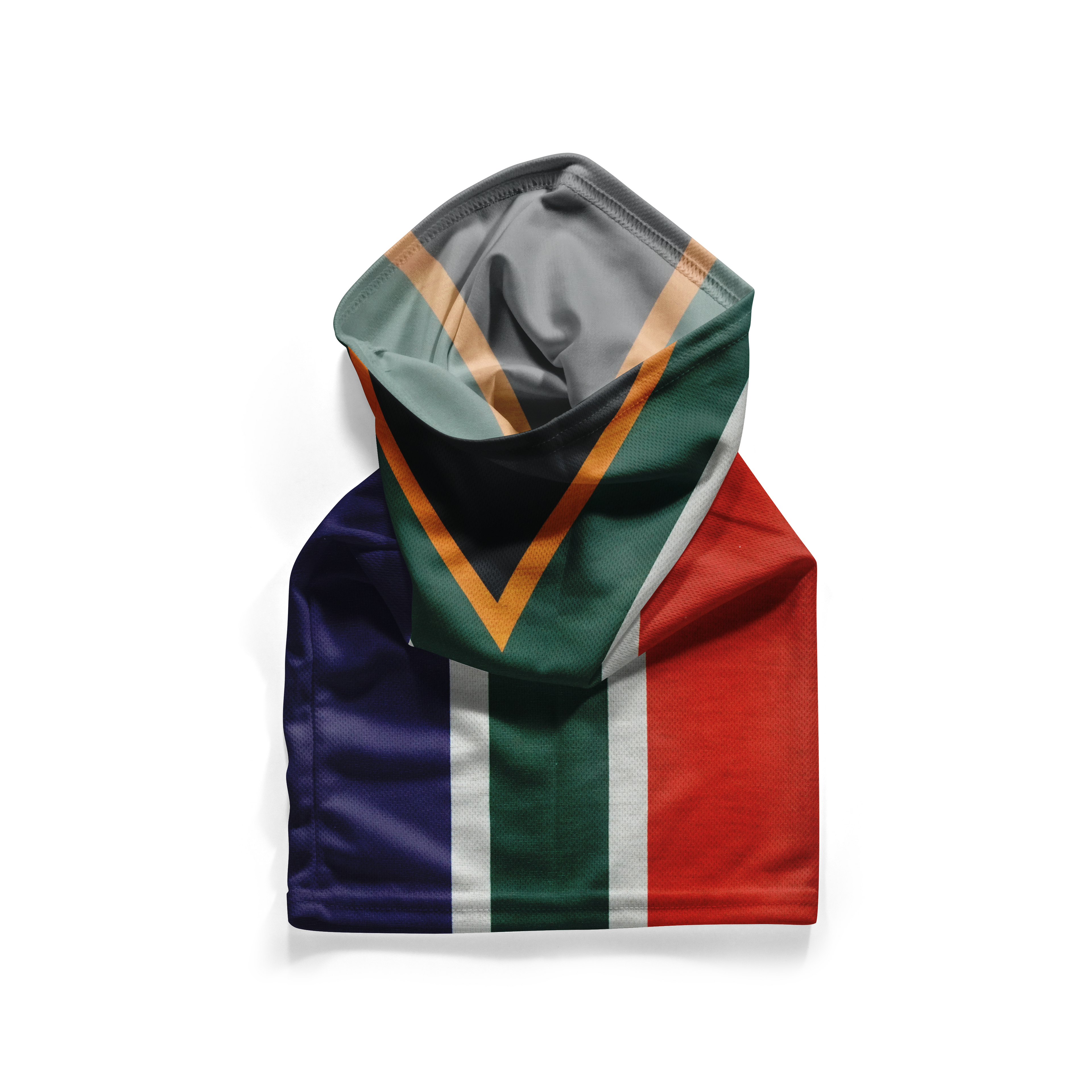 Snood con la bandera de Sudáfrica – Mascarilla transpirable, braga de cuello, cubrebocas