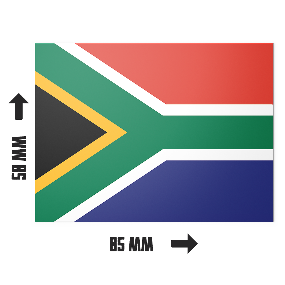 20 pegatinas con la bandera de Sudáfrica Imagen secundaria del producto
