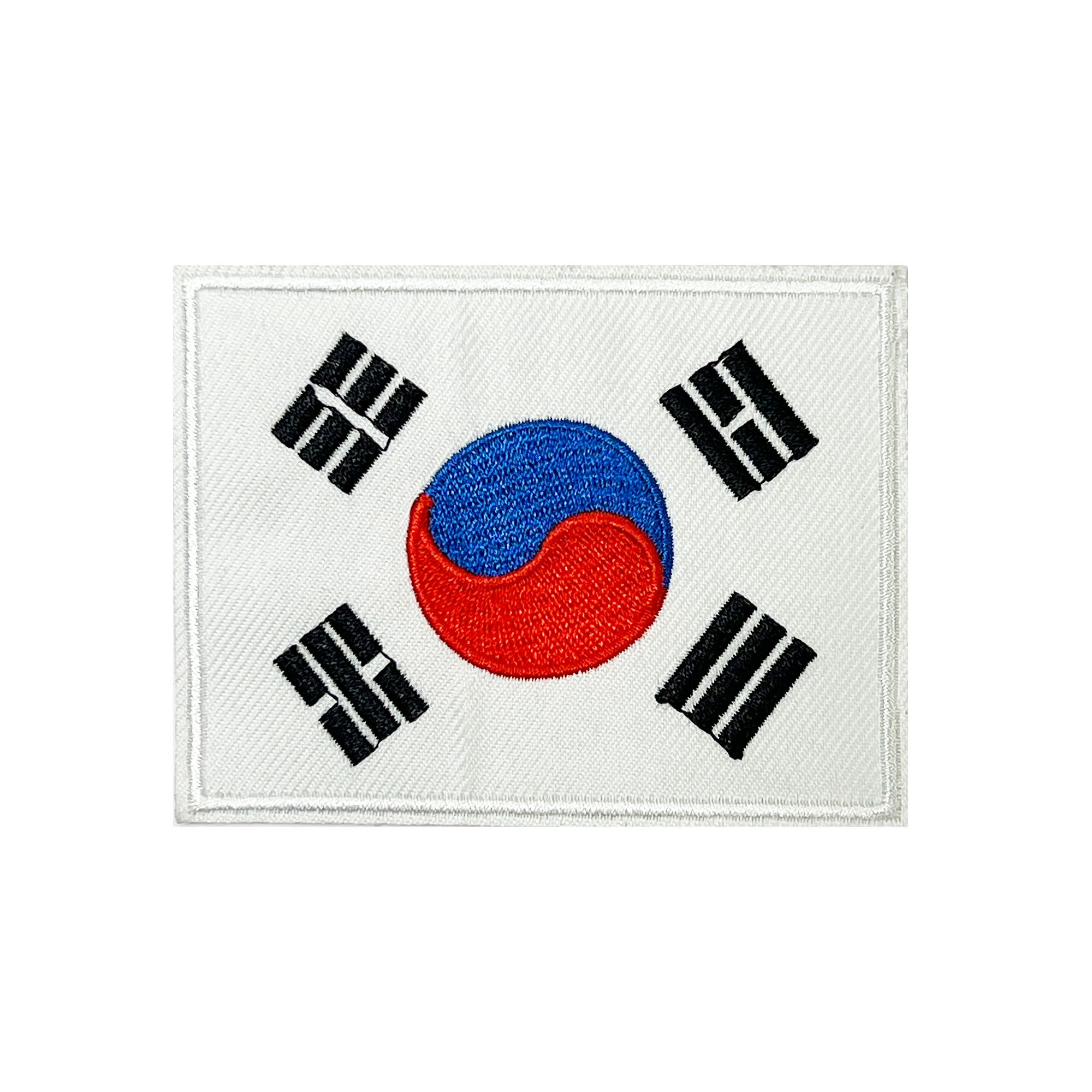 South Korea Rectangle Embroidery Patch (7 x 9cm) Main image