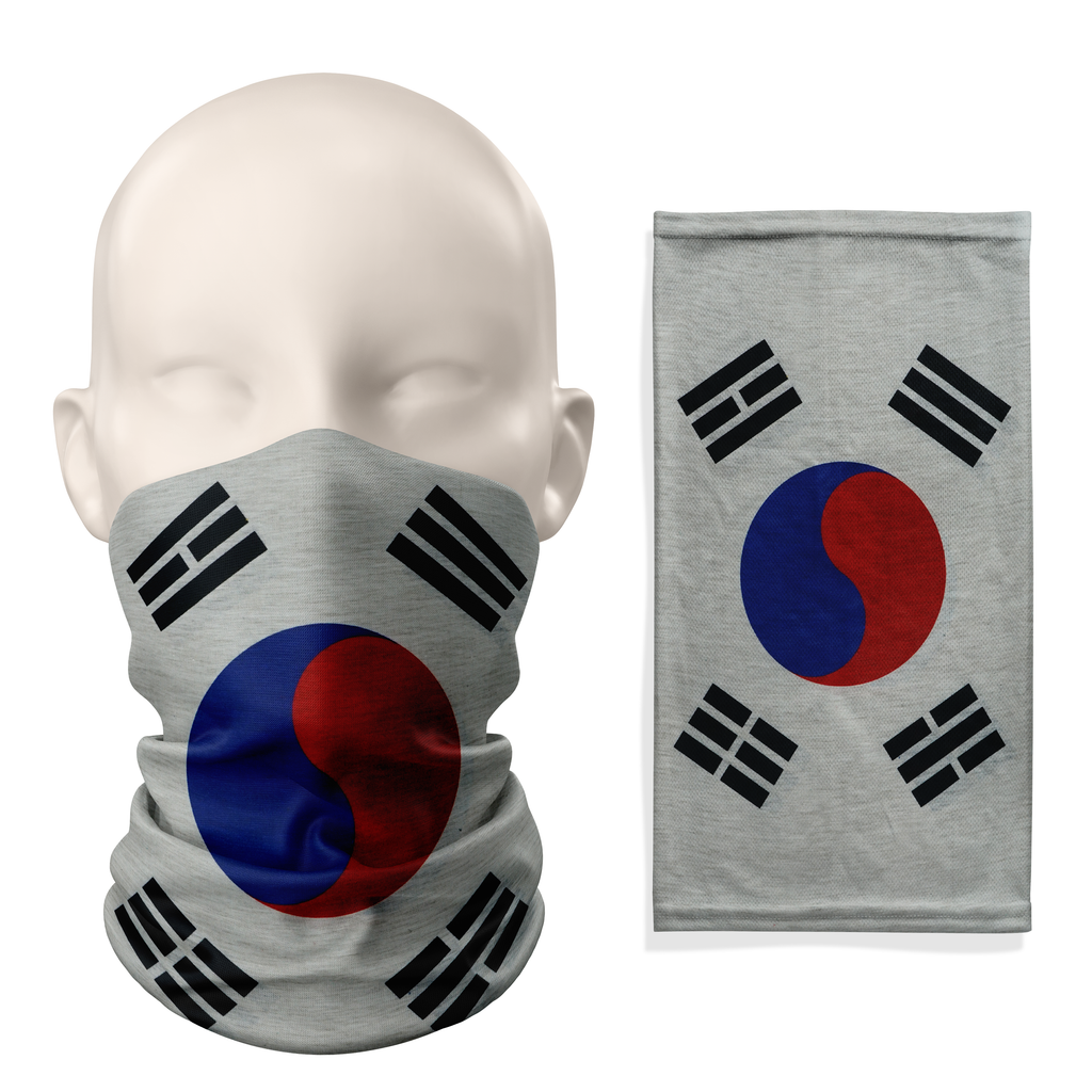 Snood con la bandera de Corea del Sur – Máscara transpirable, braga para el cuello, cubrecara