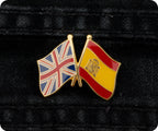 United Kingdom UK & Spain Friendship Pin Badge
