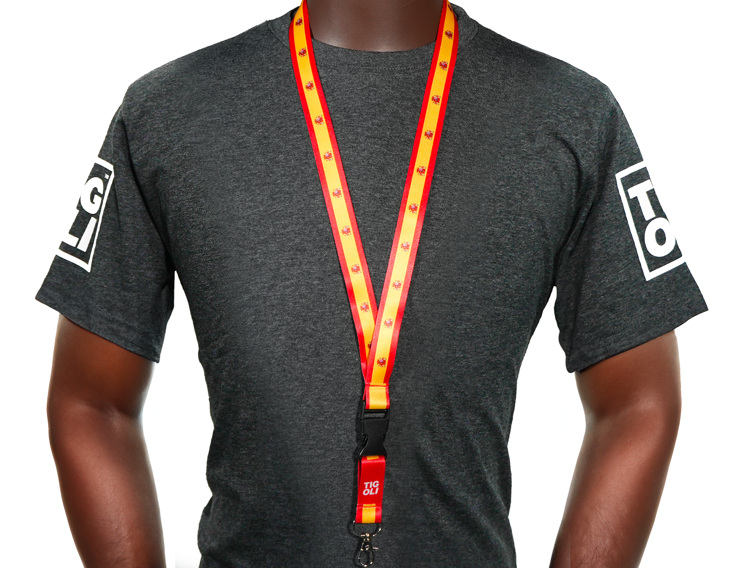 Spain Lanyard – Red and Yellow “España” Neck Strap with Spanish Flag