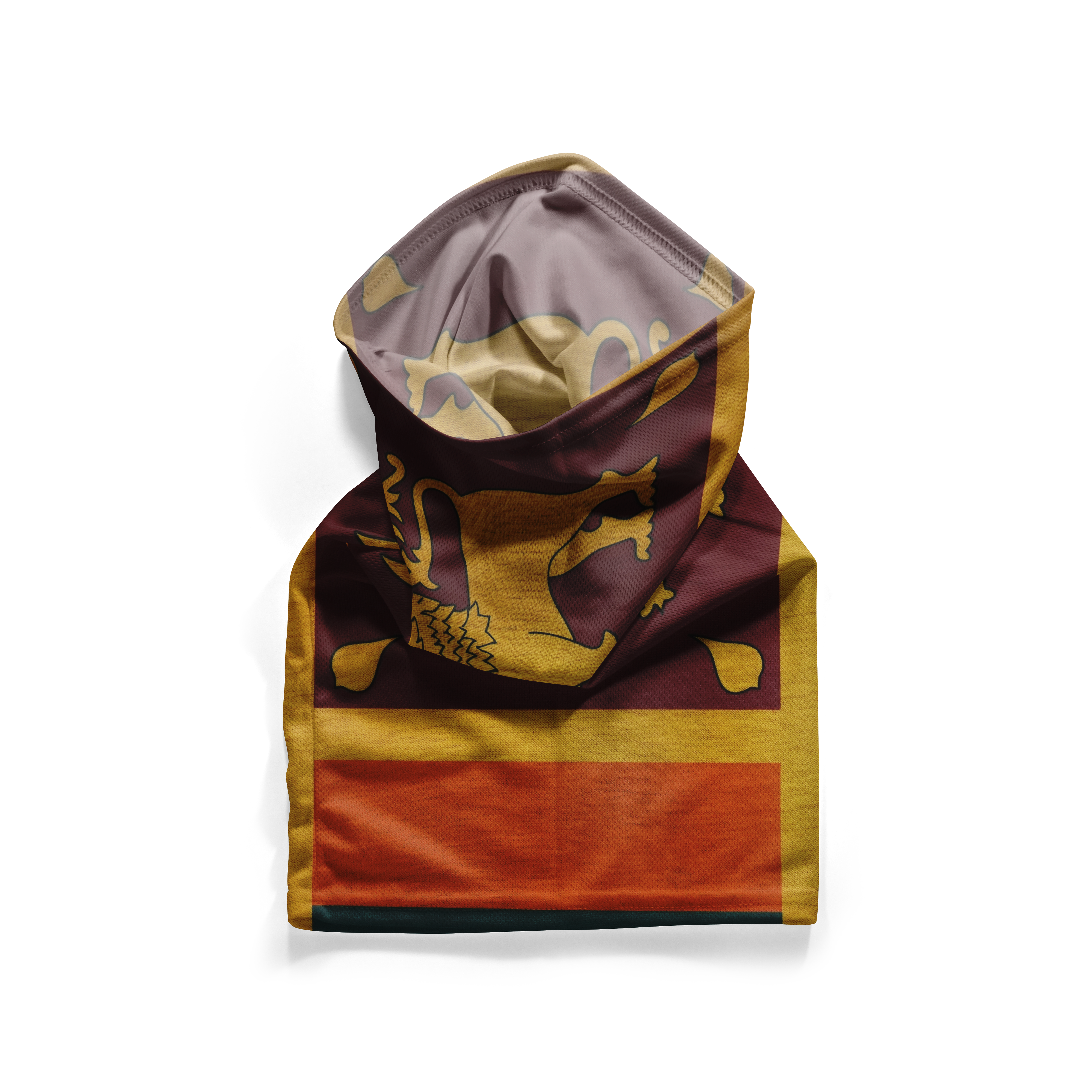 Sri Lanka Flag Snood  – Breathable Mask Neck Gaiter Face Covering Secondary image