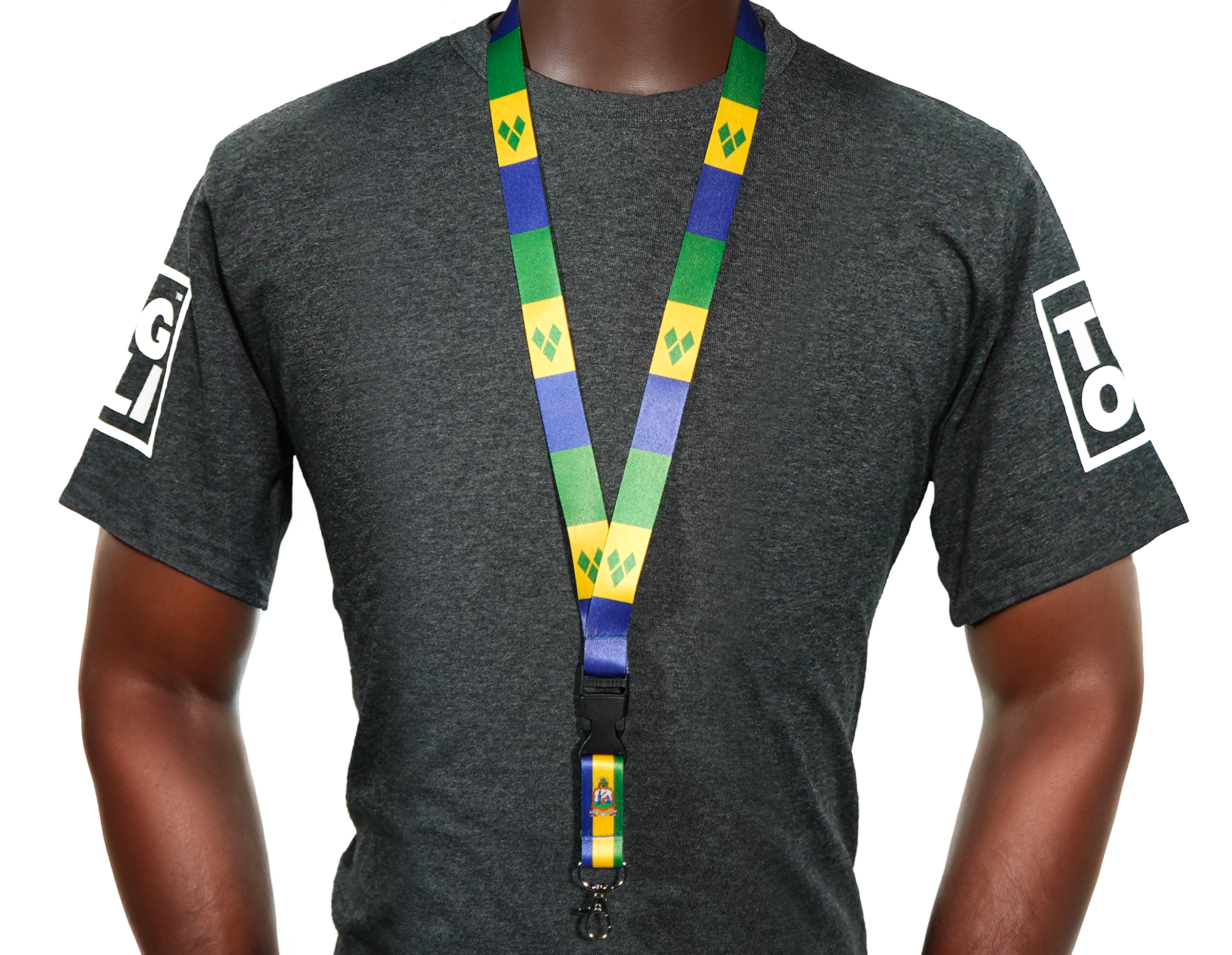 Saint Vincent and the Grenadines Flag Lanyard Secondary image