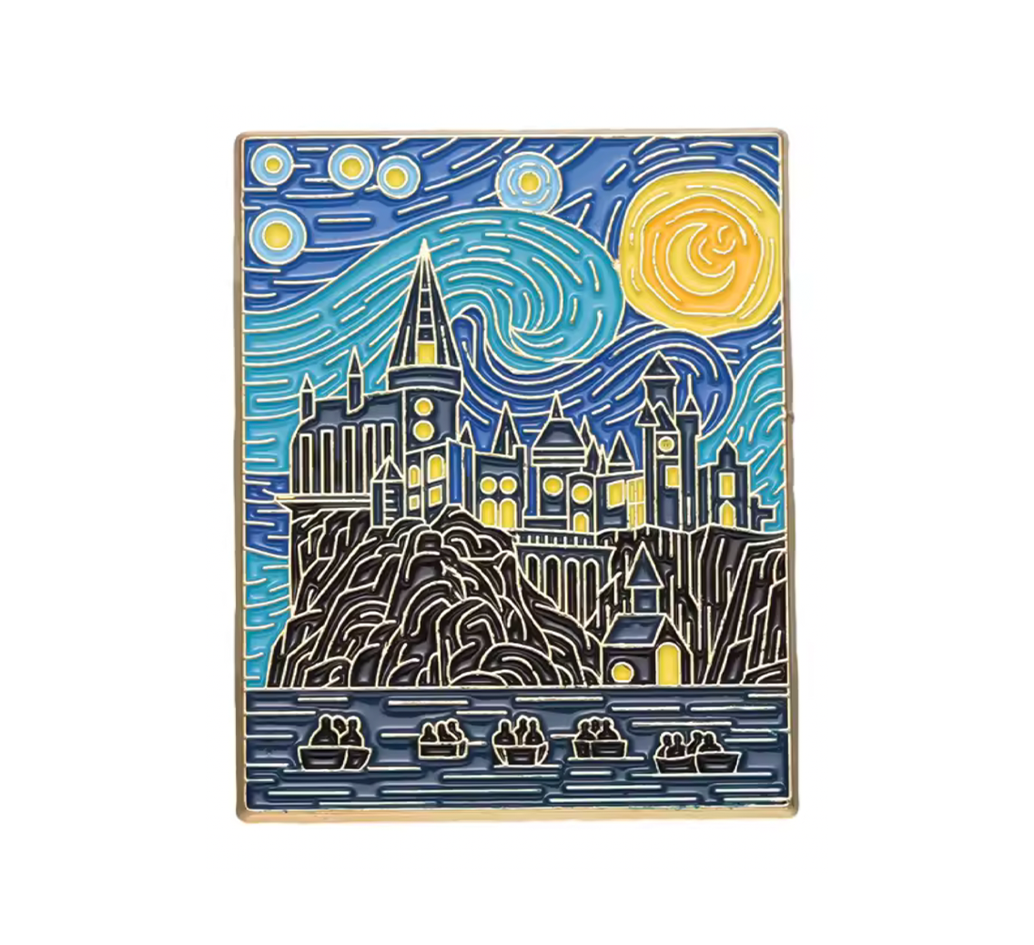Insignia de castillo de la escuela de magia de arte de Van Gogh Imagen principal del producto