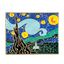 Starry Night Inspired Enamel Lapel Pin Badge