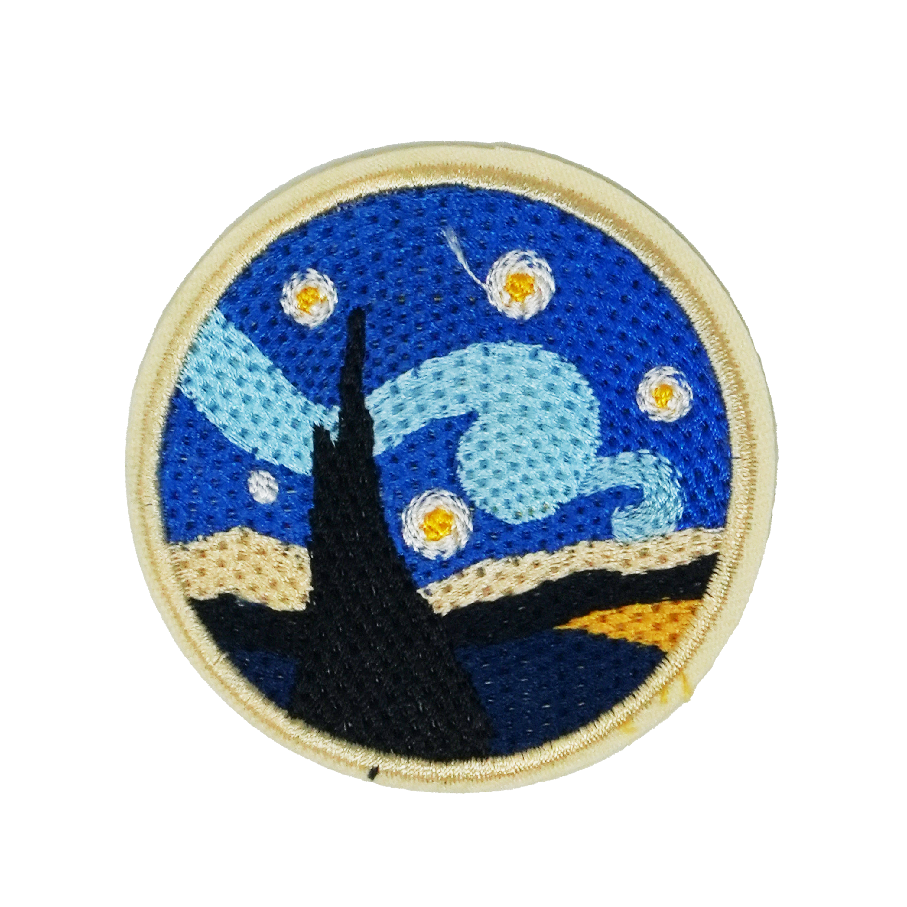 Starry Night Van Gogh Round Patch Iron On (7 x 7cm) Main image