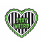Stay Weird Black & Green Horror Pin Badge