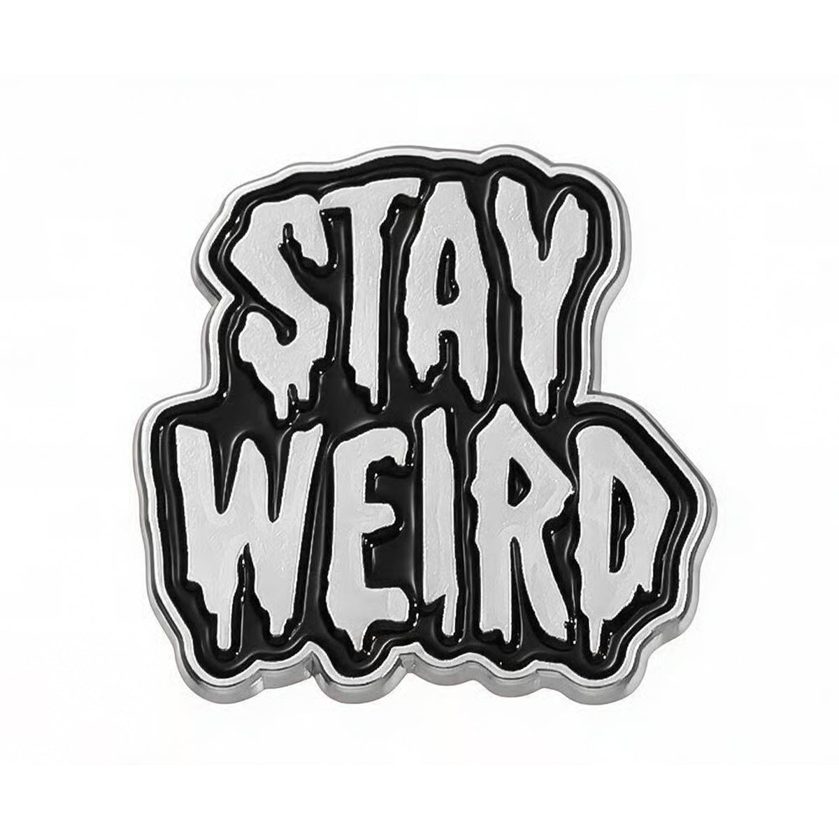 Stay Weird Enamel Pin Badge Main image