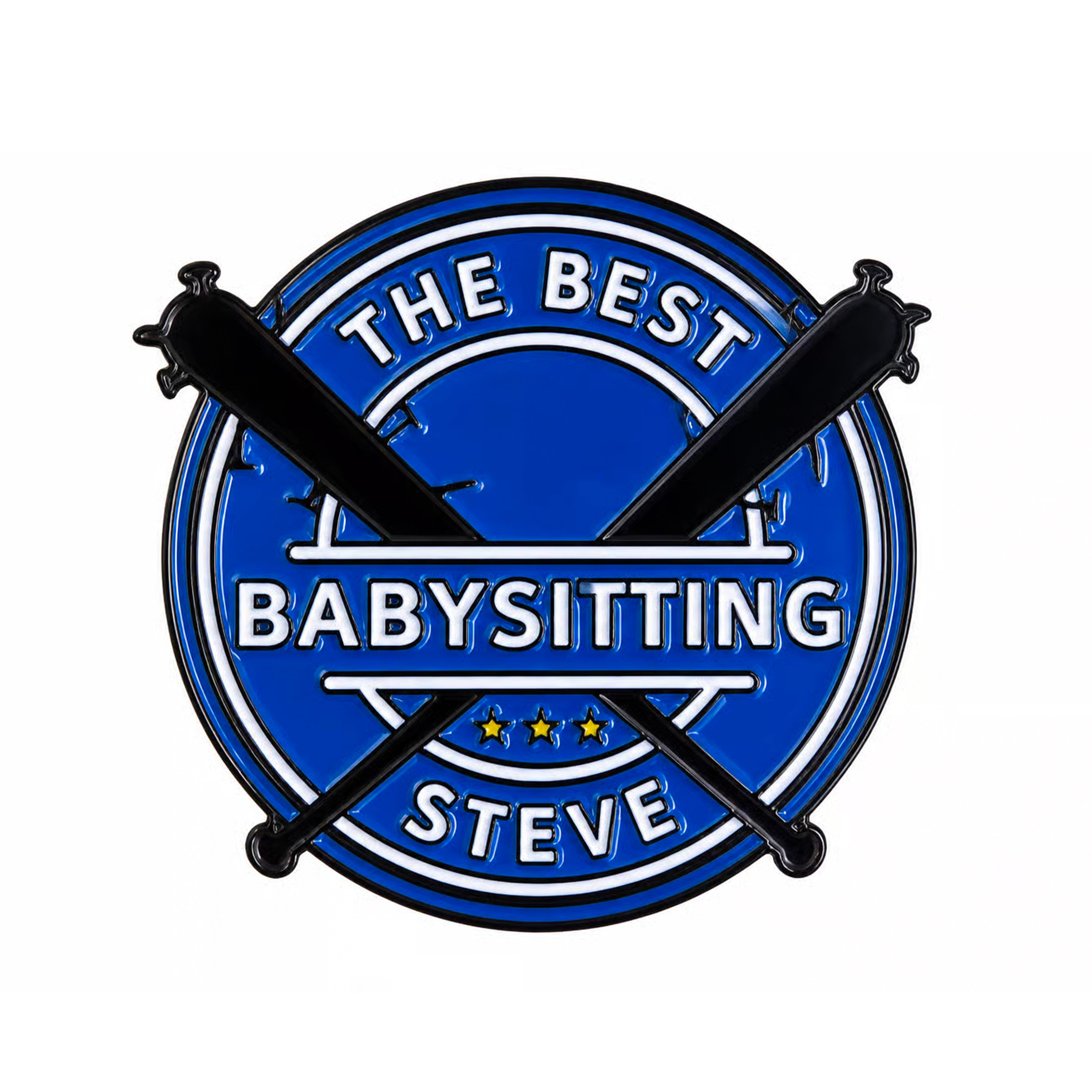 The Best Babysitting Steve Enamel Pin Badge Main image