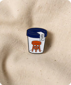 Stool Sample Enamel Pin Badge