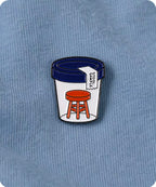Stool Sample Enamel Pin Badge