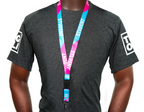 Student Blue & Pink Uni Flag Lanyard