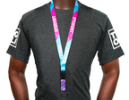 Student Blue & Pink Uni Flag Lanyard