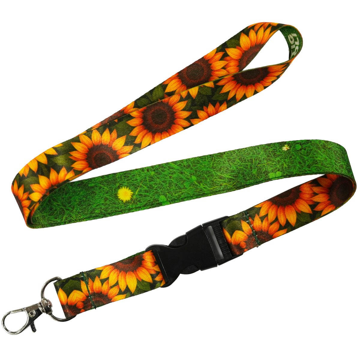 Sunflower Garden Grass Summer Lanyard