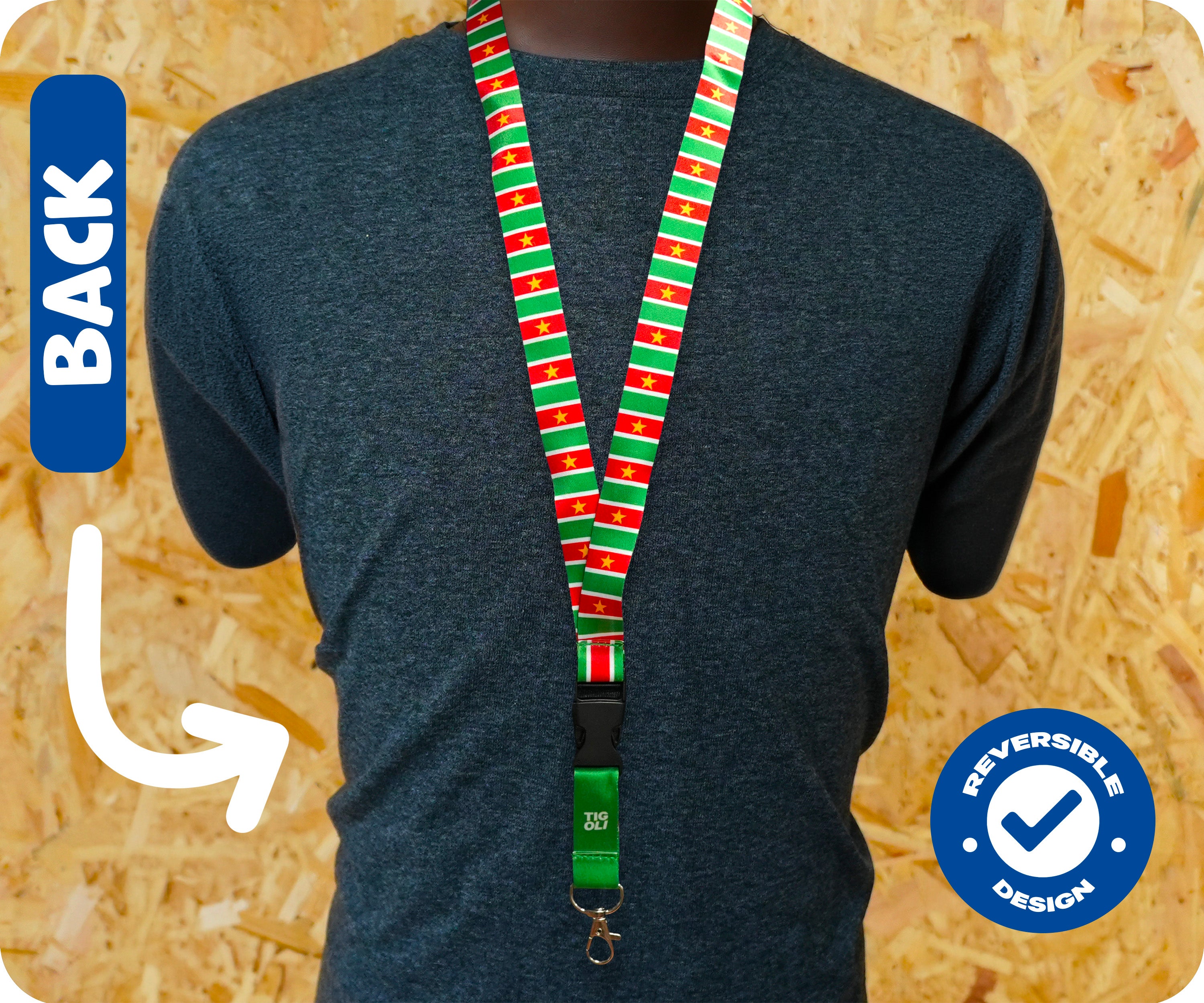 Suriname Flag Lanyard